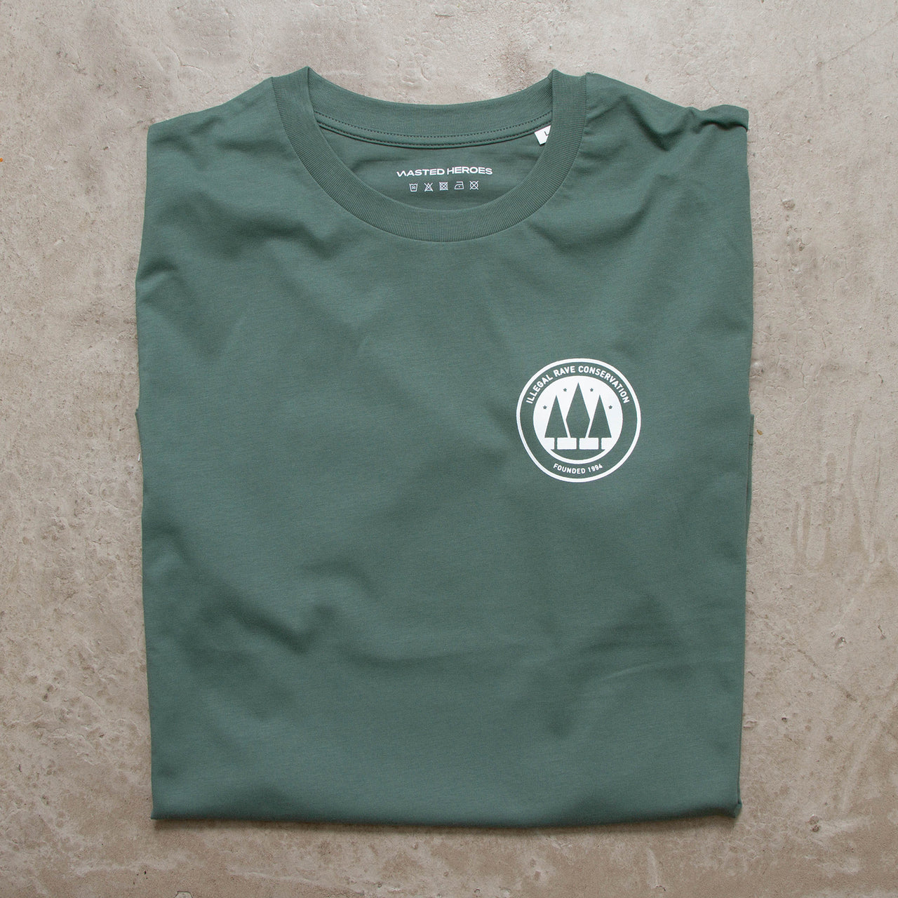 Crest Illegal Rave Conservation - Tshirt - Green