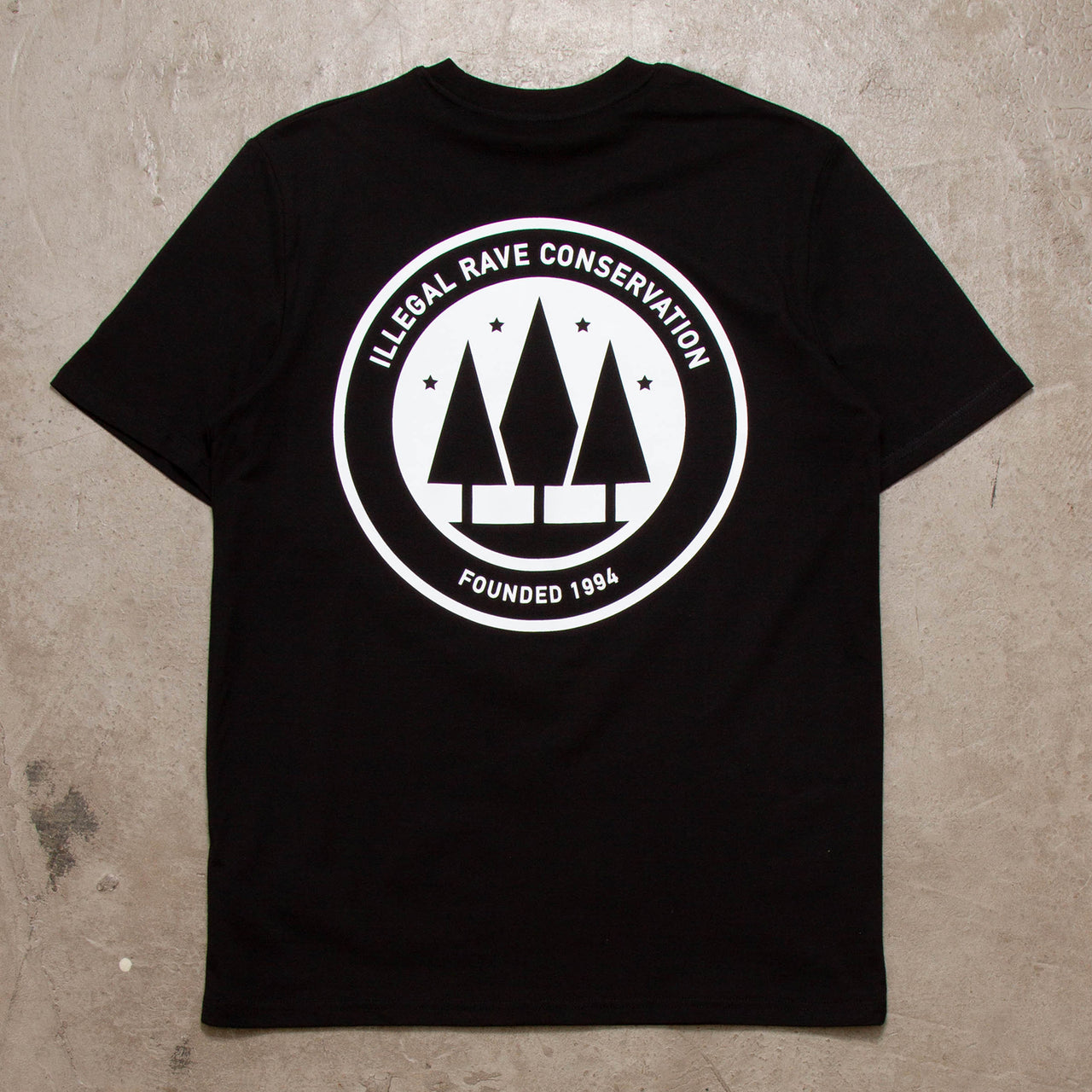 Illegal Rave Conservation Back Print - Tshirt - Black