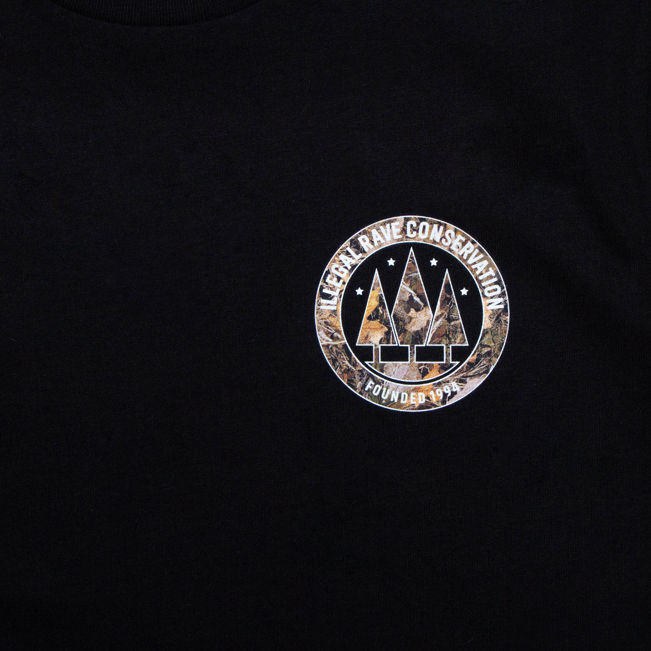 Crest Realtree Illegal Rave Print - Tshirt - Black