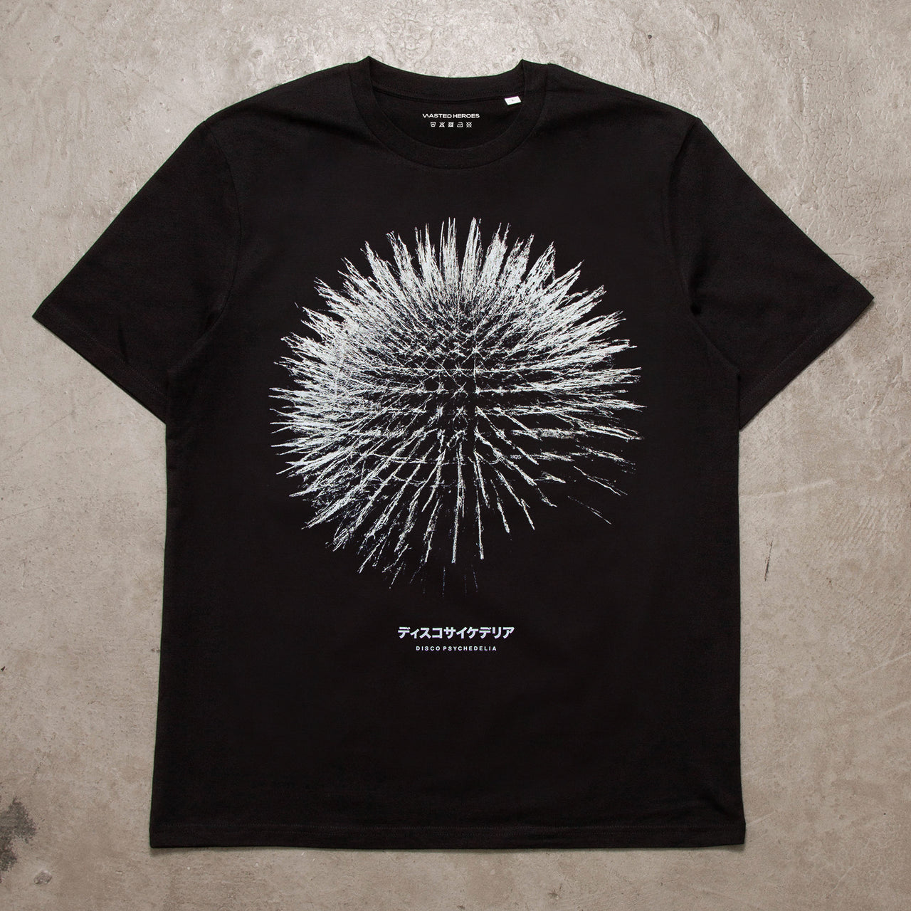 Orb 003 Disco Psychedelia Front Print - Tshirt - Black