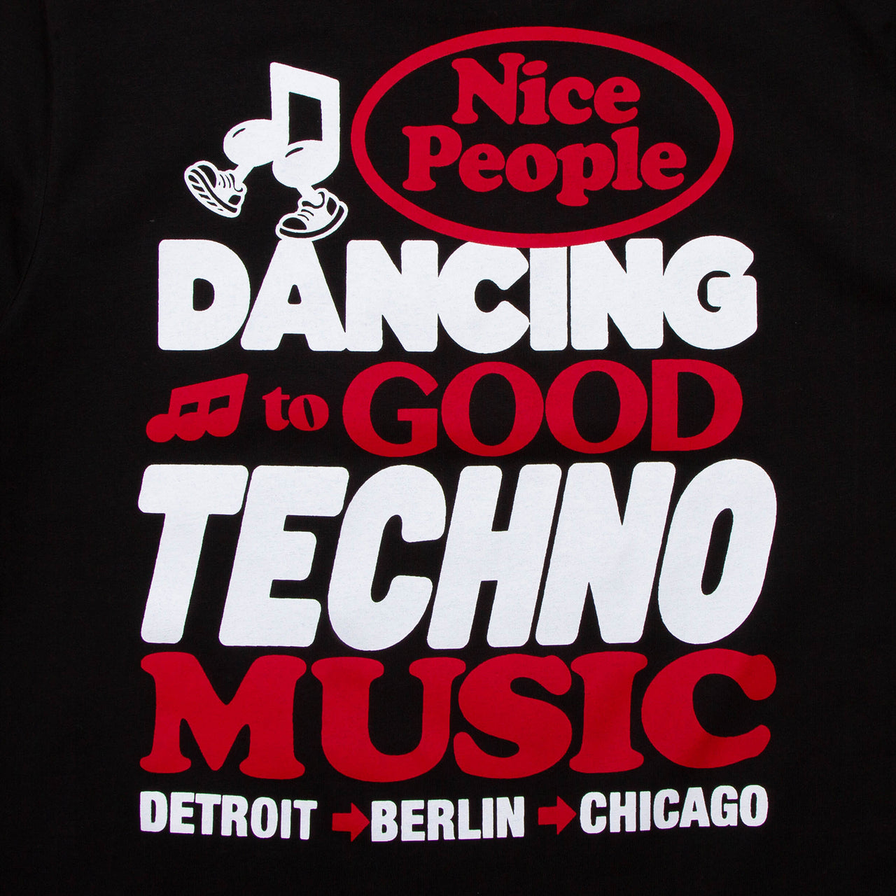 Poster Peoples Techno Back Print - Tshirt - Black