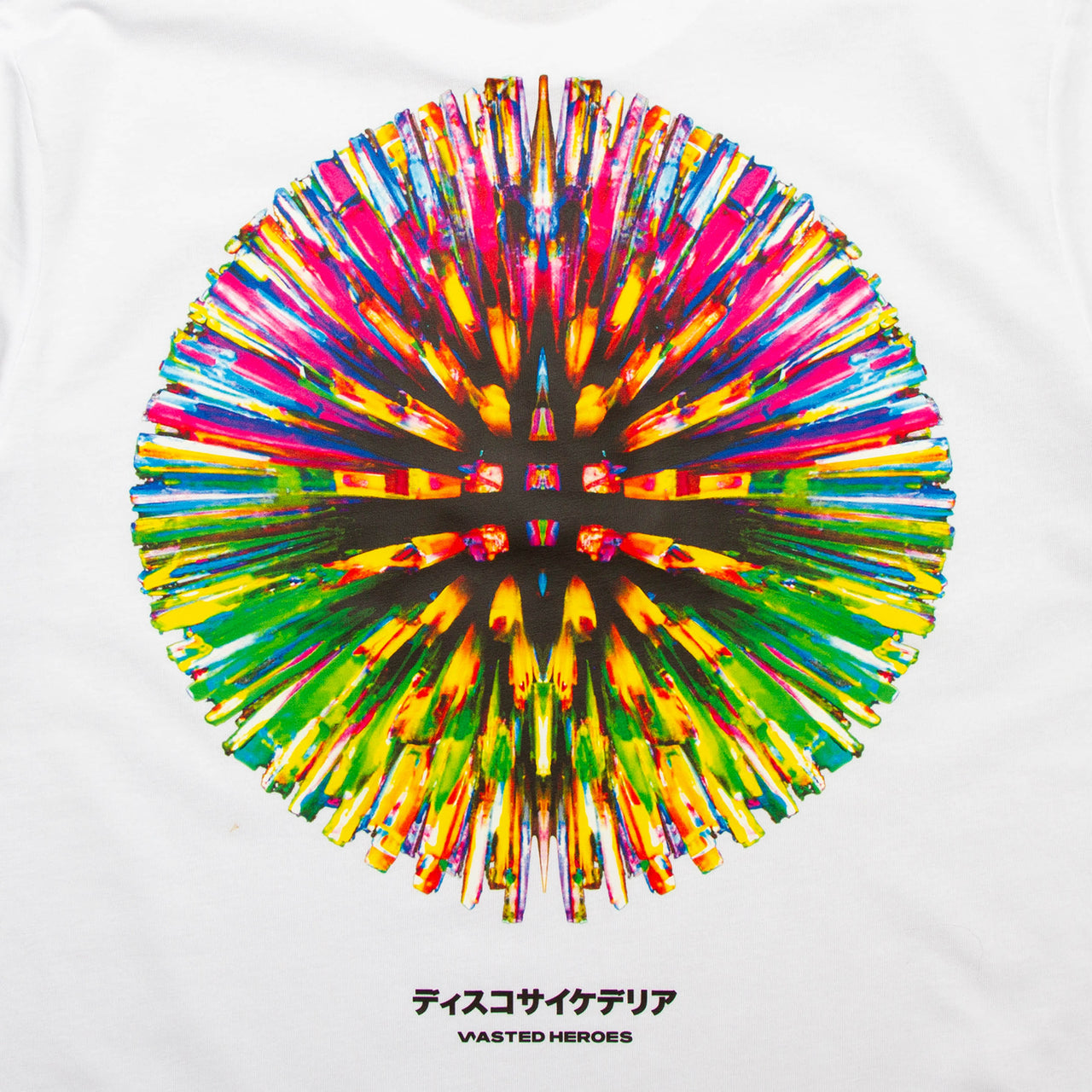 031 Disco Psychedelia Back Print - Tshirt - White