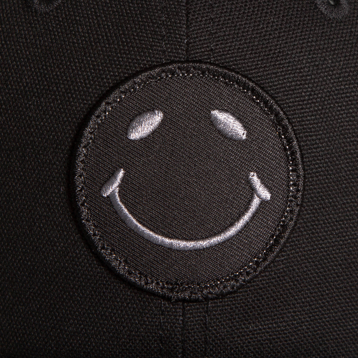 BB Smiley - Canvas Cap - Black