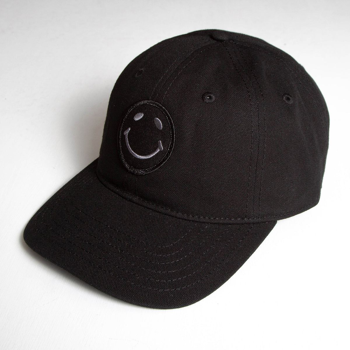 BB Smiley - Canvas Cap - Black