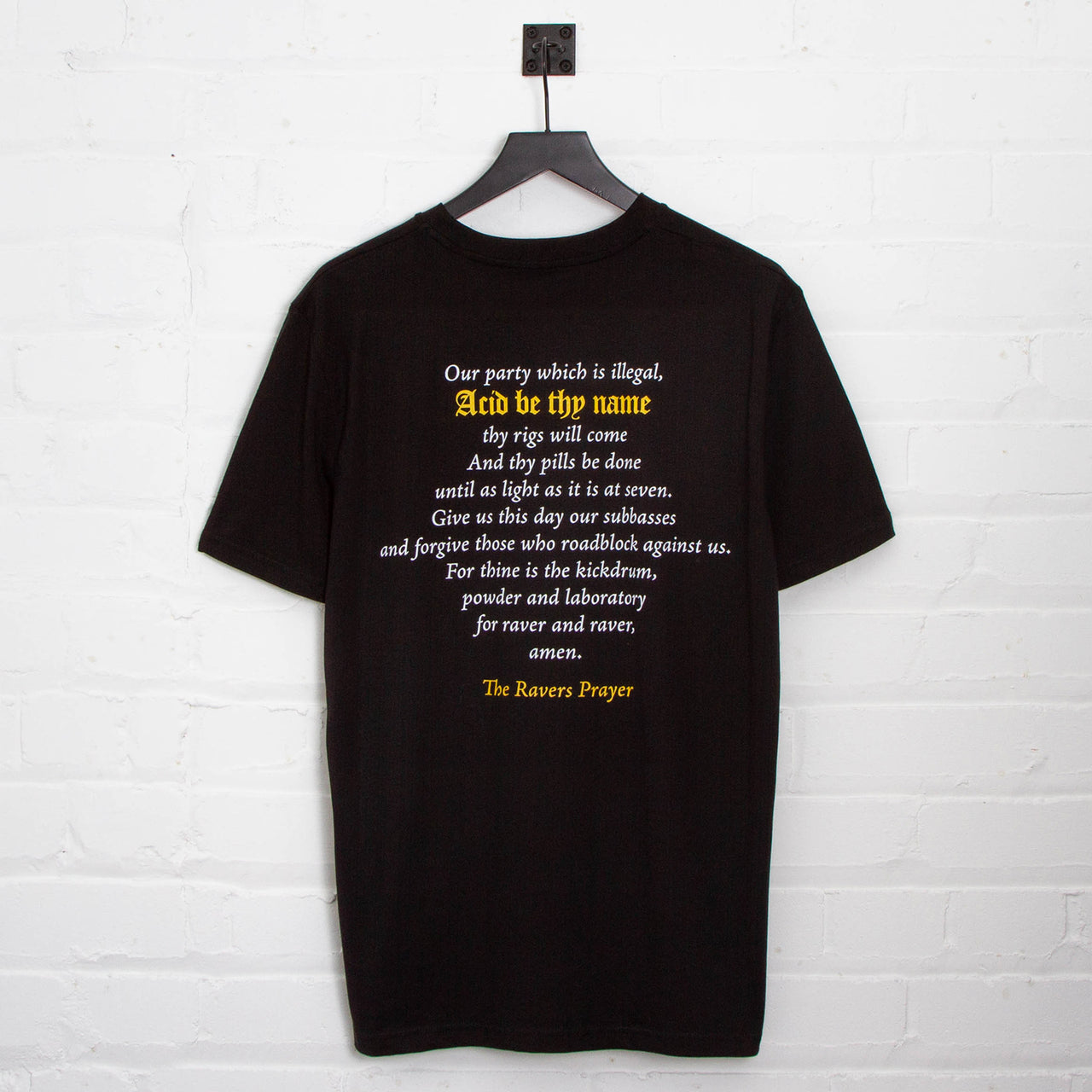 RNW Conclave Prayer Back Print - Tshirt - Black