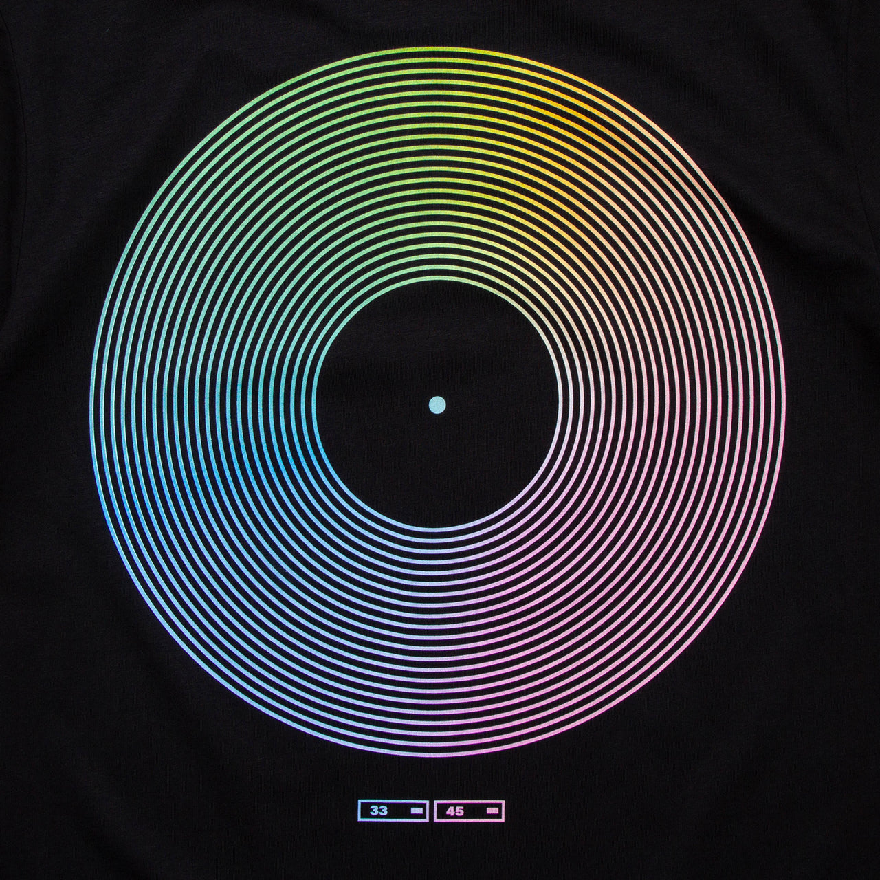 BF Vinyl Yellow Front Print - Tshirt - Black