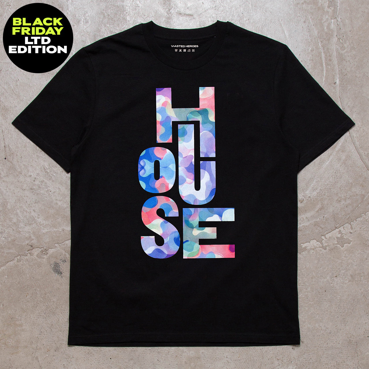 BF Just House Front Print - Tshirt - Black