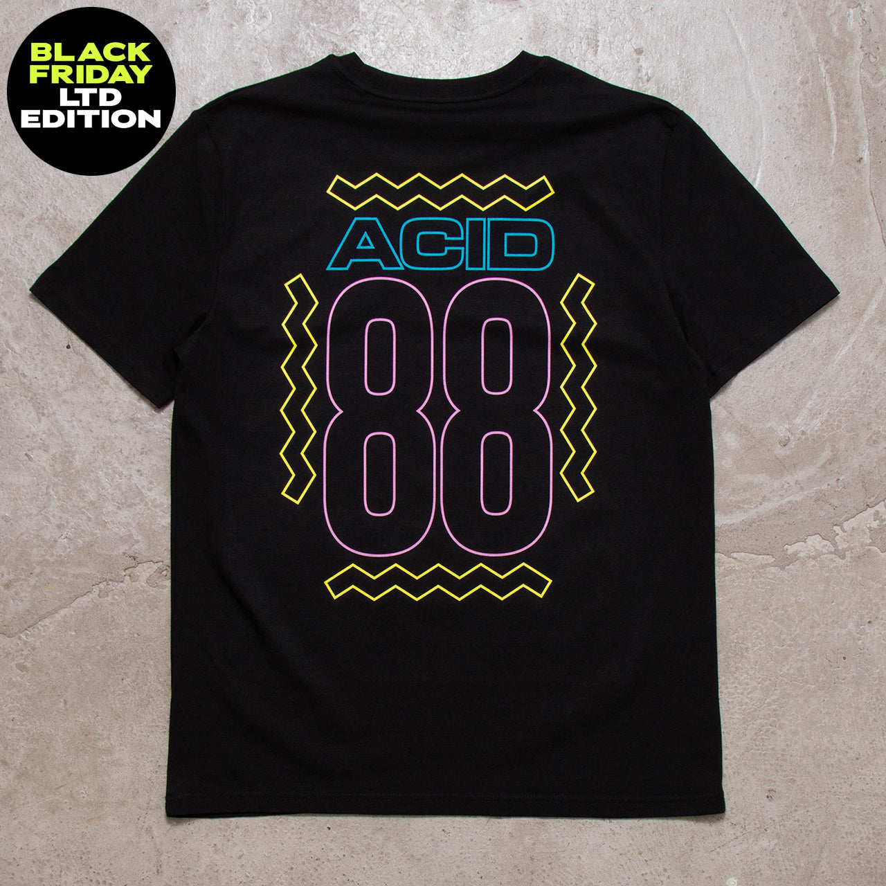 BF Acid 88 Back Print - Tshirt - Black