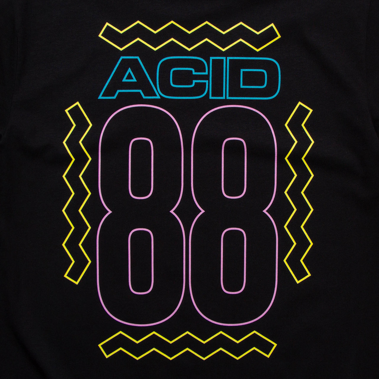 BF Acid 88 Front Print - Tshirt - Black