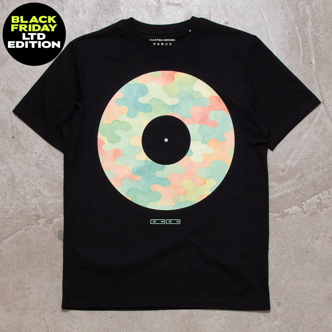 BF Camo Vinyl Front Print - Tshirt - Black
