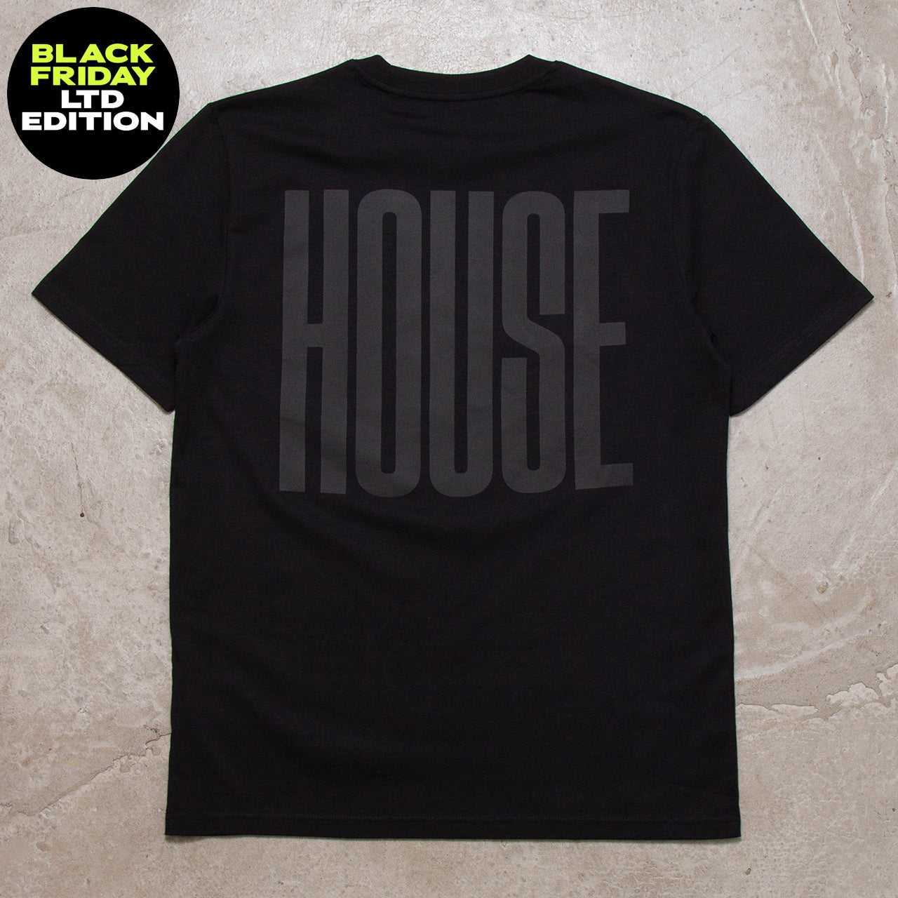 BF Black On Black Higher House Back Print - Tshirt - Black