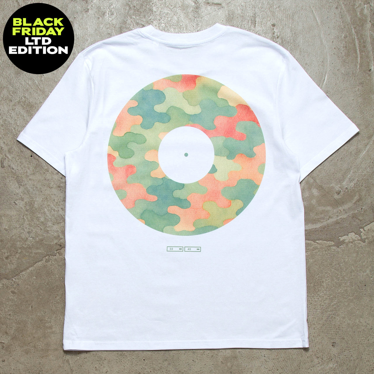 BF Camo Vinyl Back Print - Tshirt - White