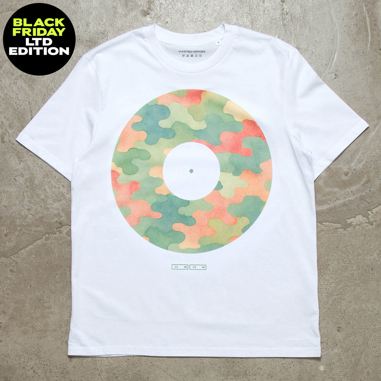BF Camo Vinyl Front Print - Tshirt - White