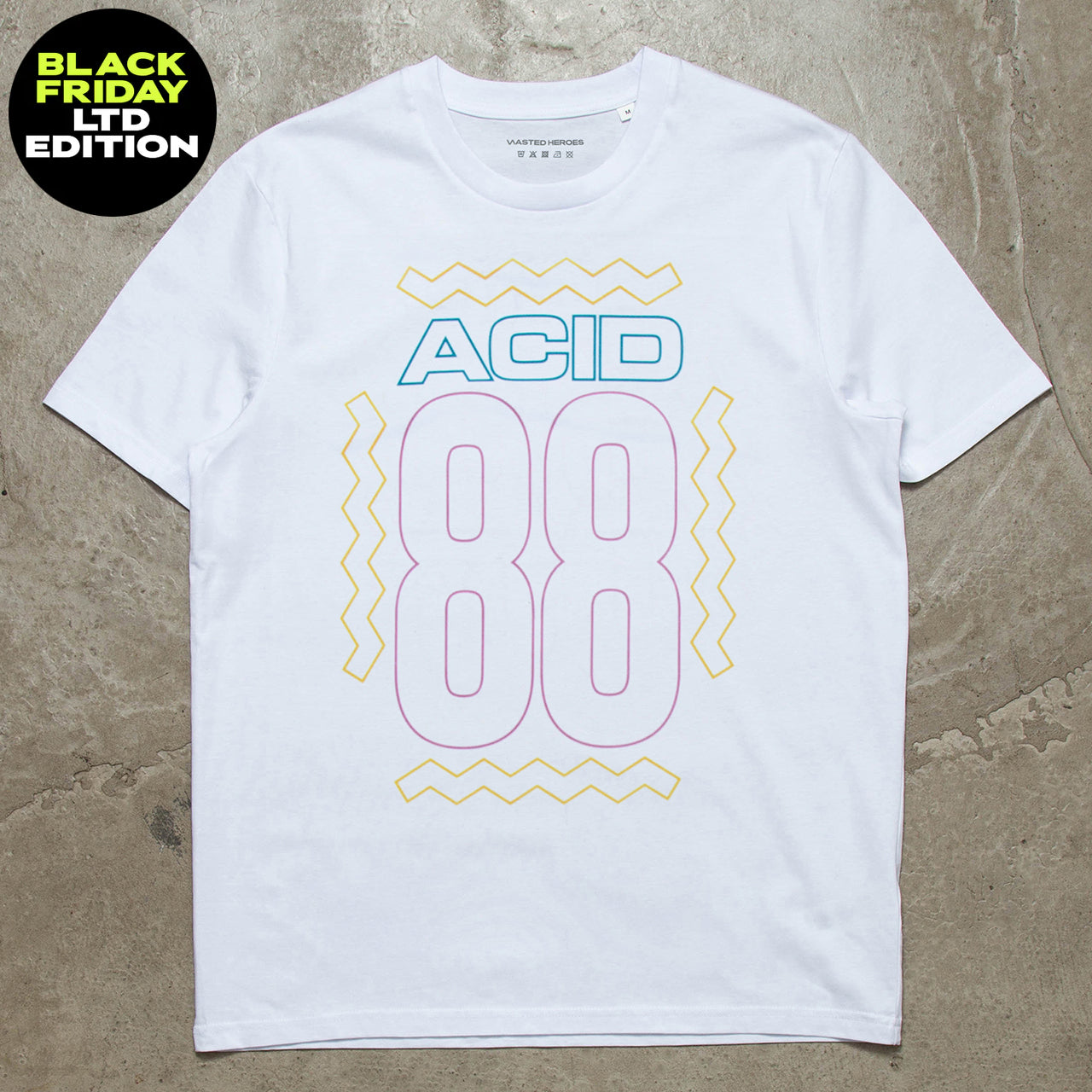 BF Acid 88 Front Print - Tshirt - White