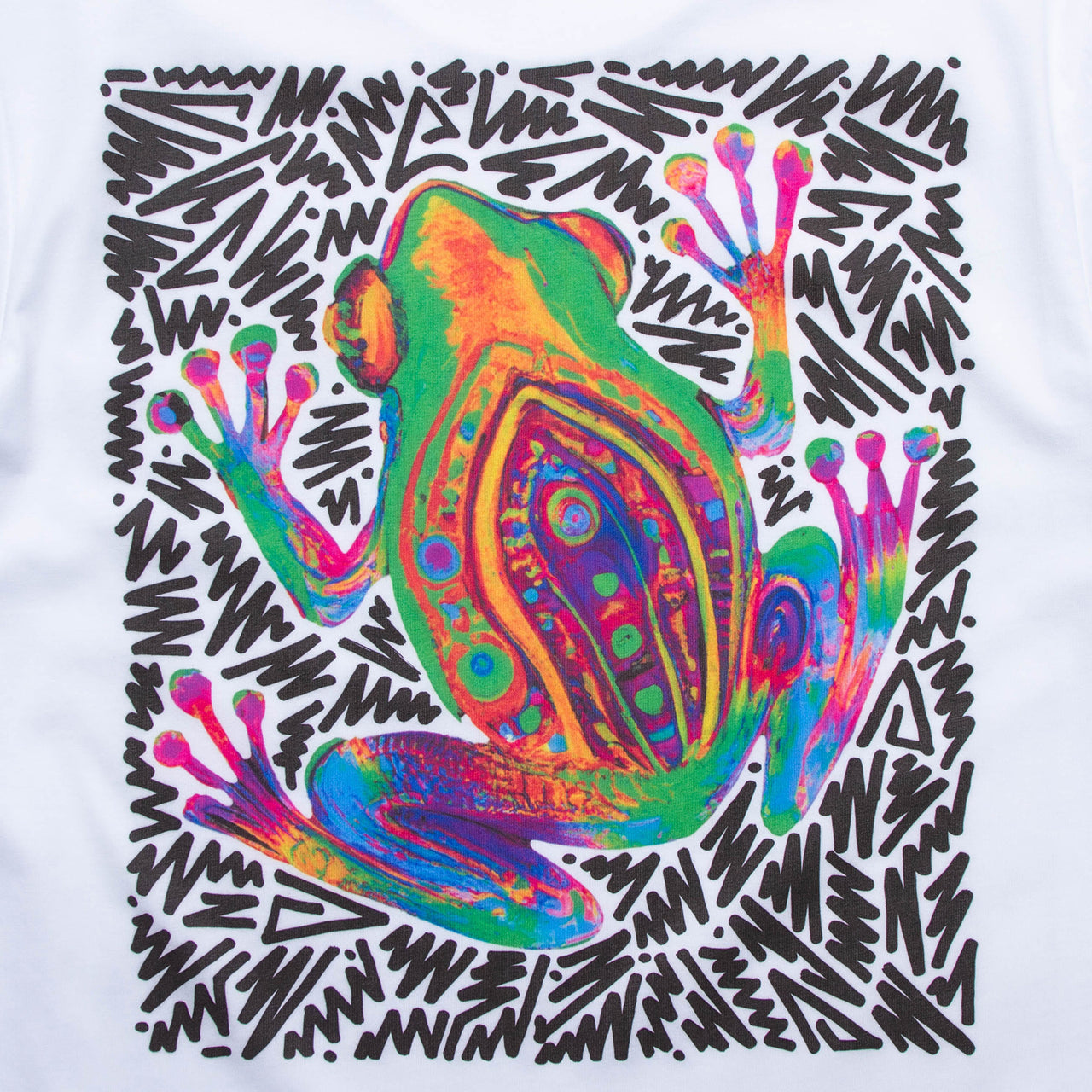 Doodle Toad Back Print - Tshirt - White