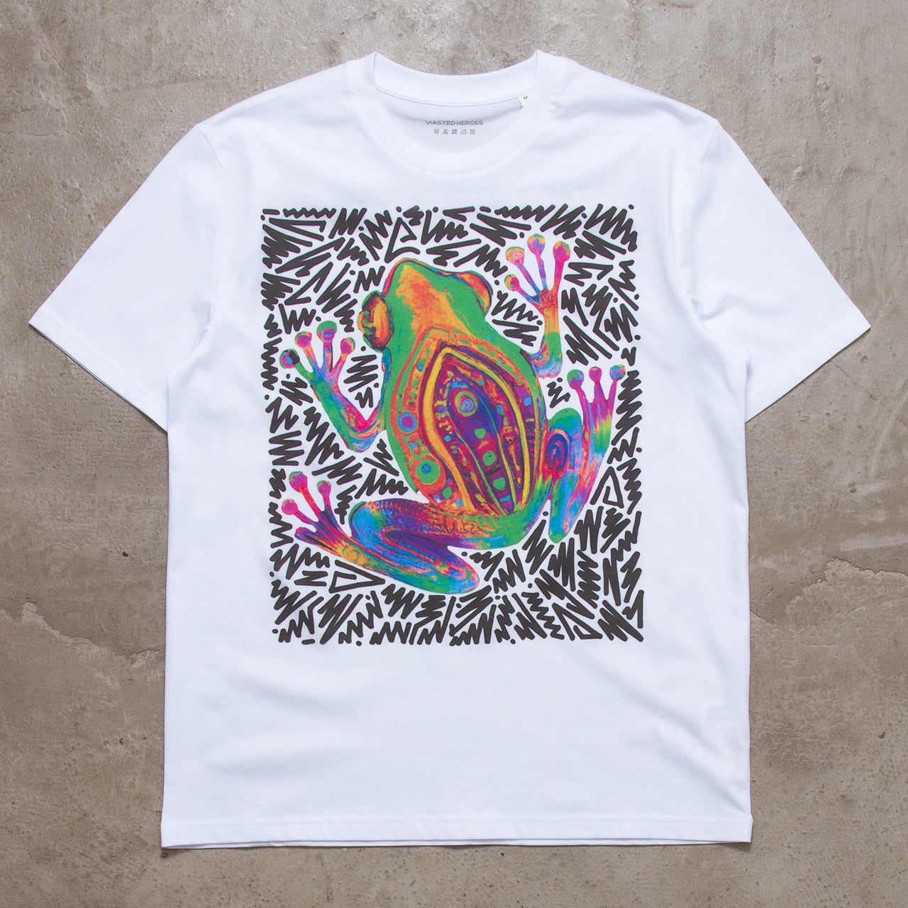 Doodle Toad Front Print - Tshirt - White