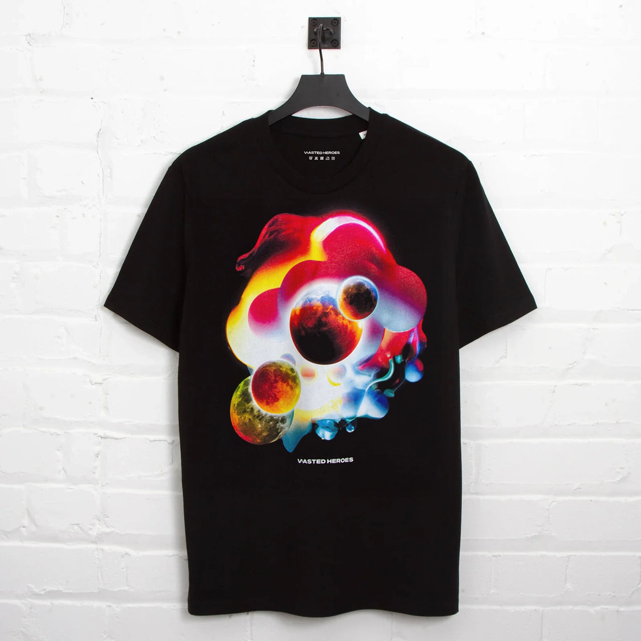 Orbital 002 Front Print - Tshirt - Black