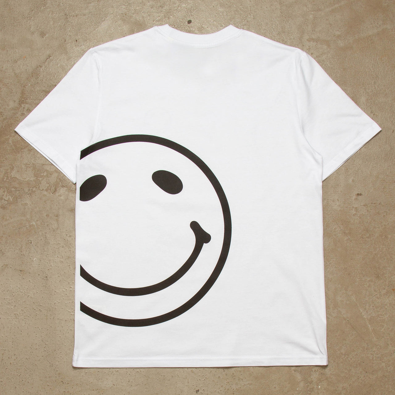 Side Smiley Back - Tshirt - White