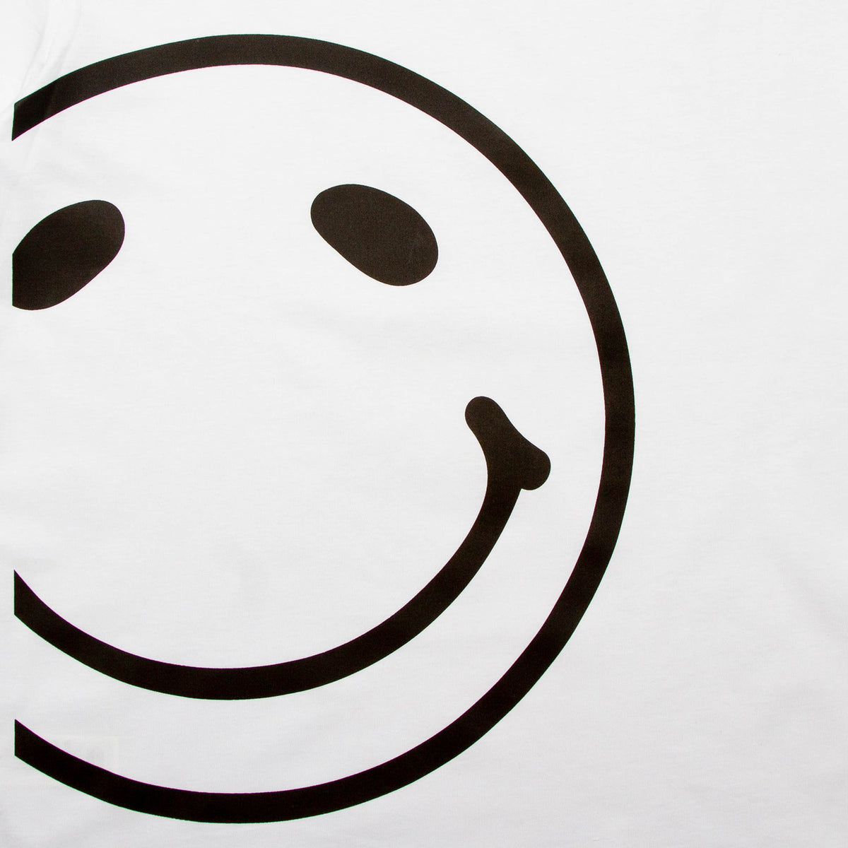 Side Smiley Back - Tshirt - White