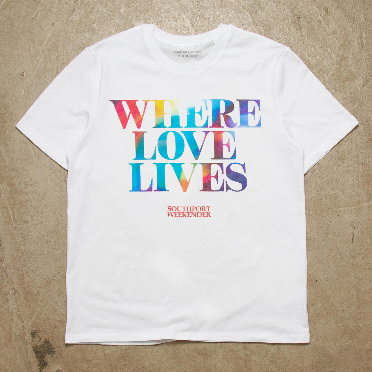 Where Love Lives Front Print - Tshirt - White