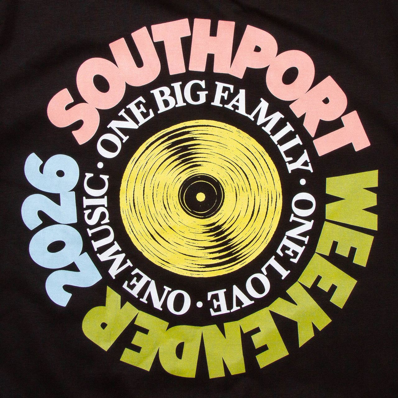 SW Vinyl Yellow Back Print - Tshirt - Black