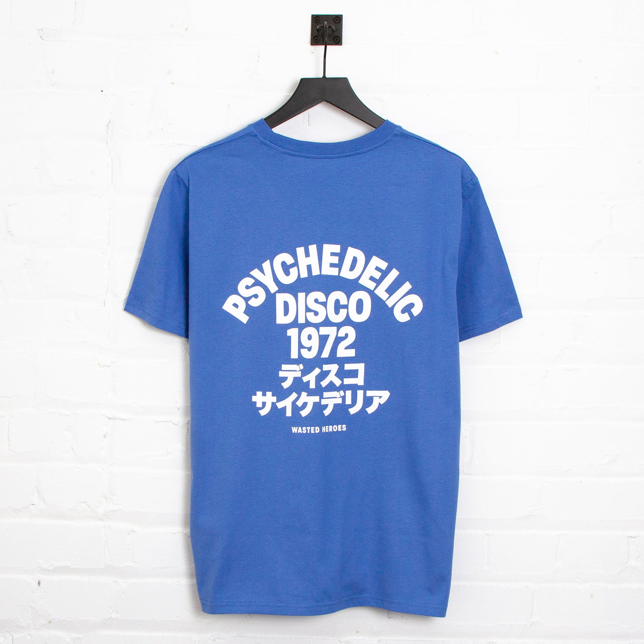 1972 Psychedelic Disco Back Print - Tshirt - Blue