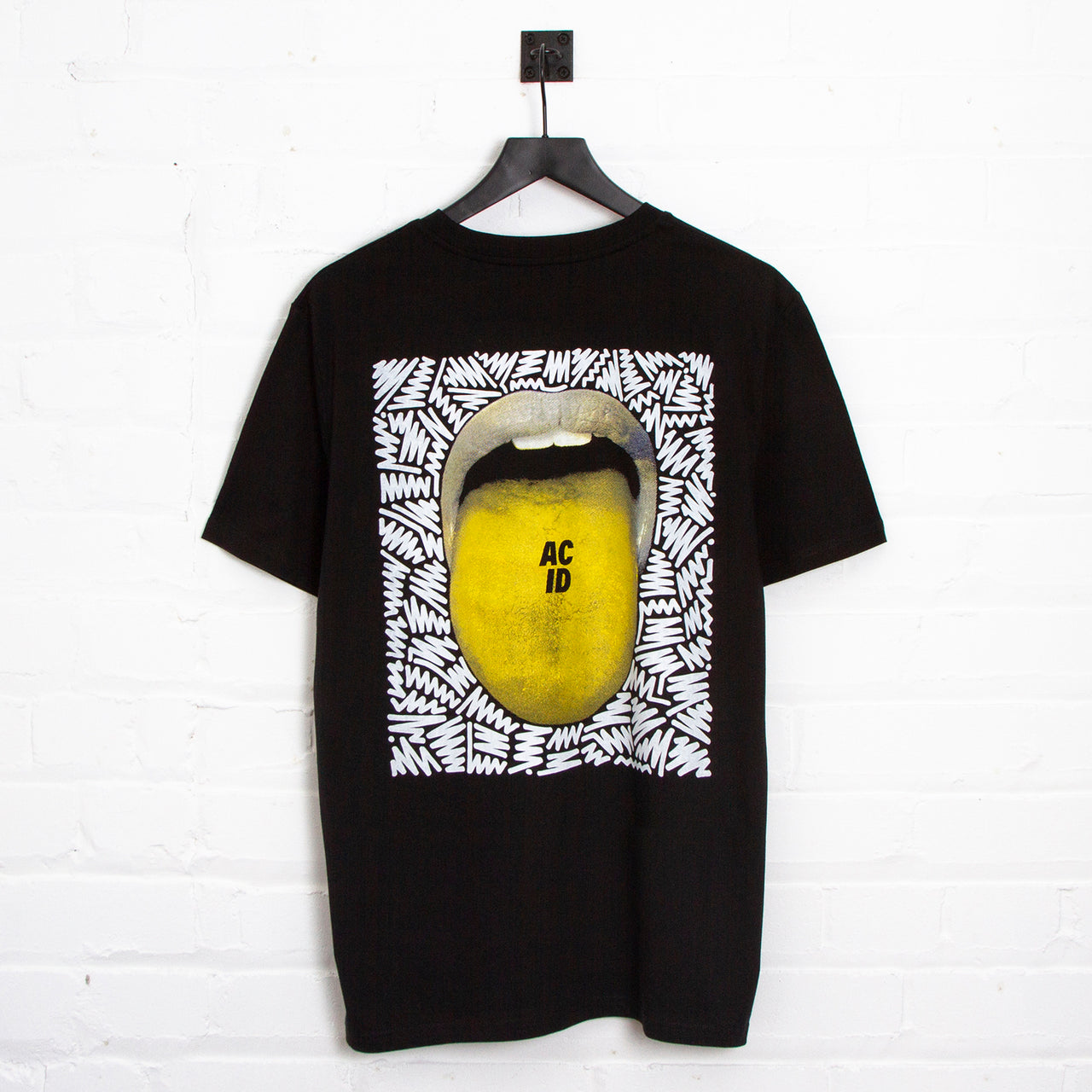 Doodle Acid Drop Back Print - Tshirt - Black