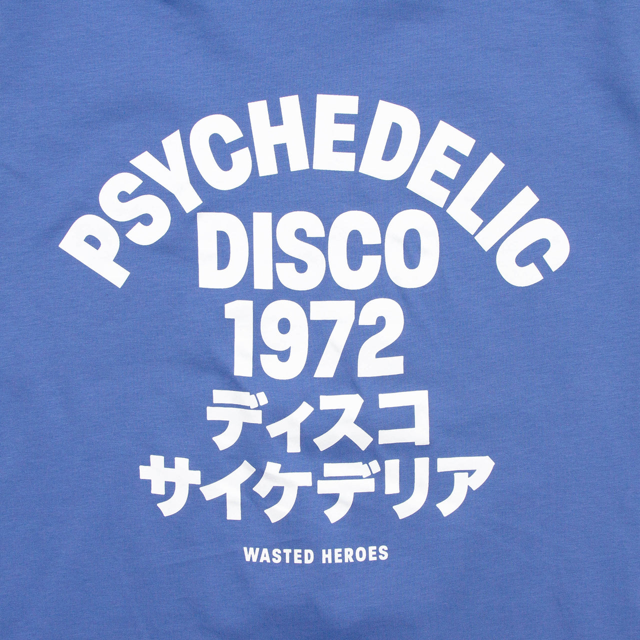 1972 Psychedelic Disco Back Print - Tshirt - Blue