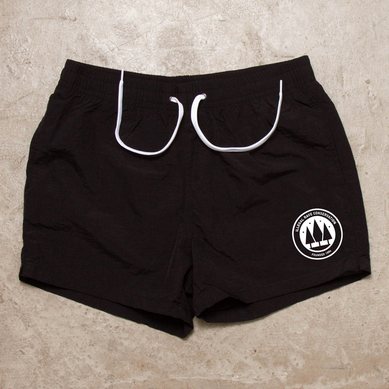 Illegal Rave Conservation - Swim Shorts - Black