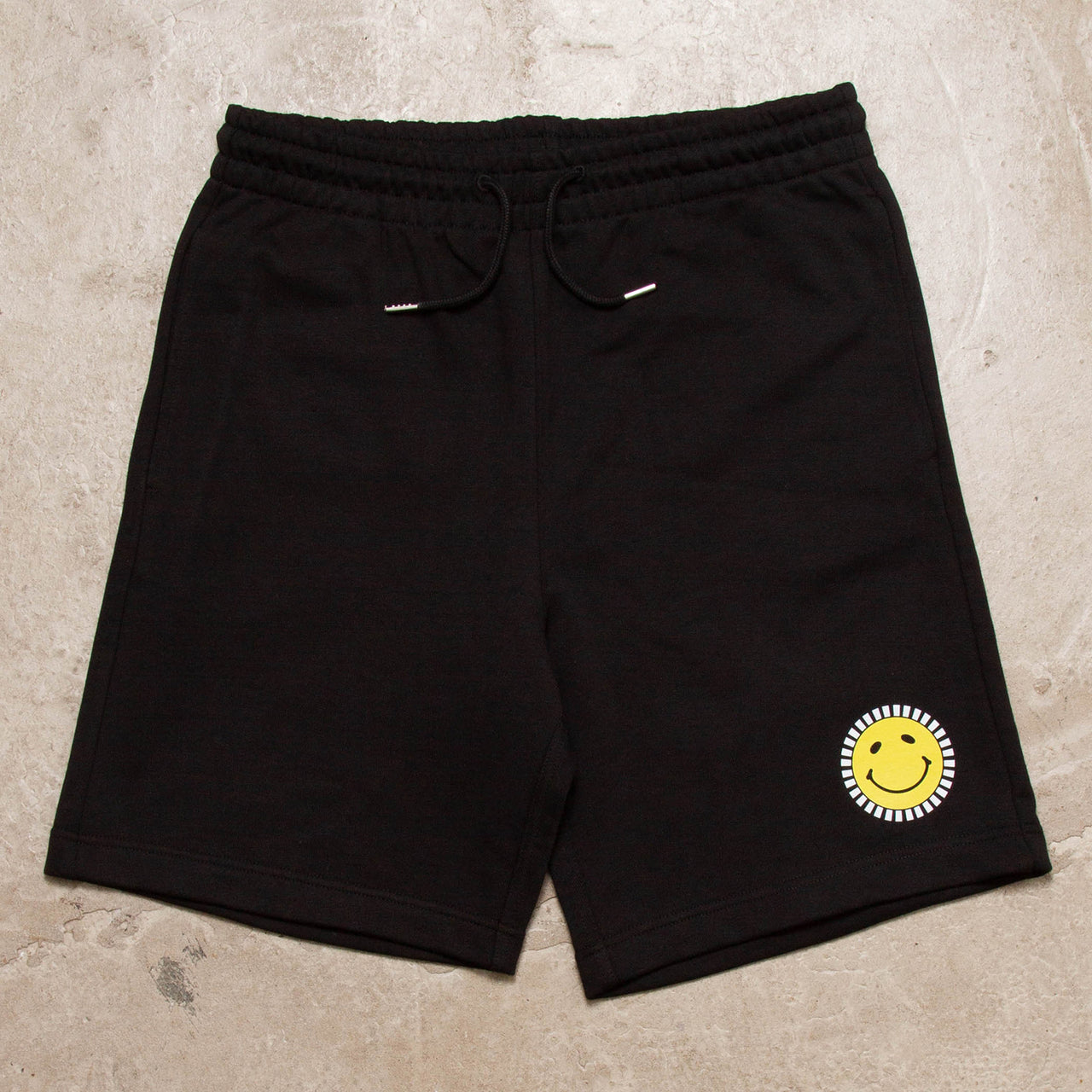 Smiley Shroom - Heavyweight Jersey Shorts - Black