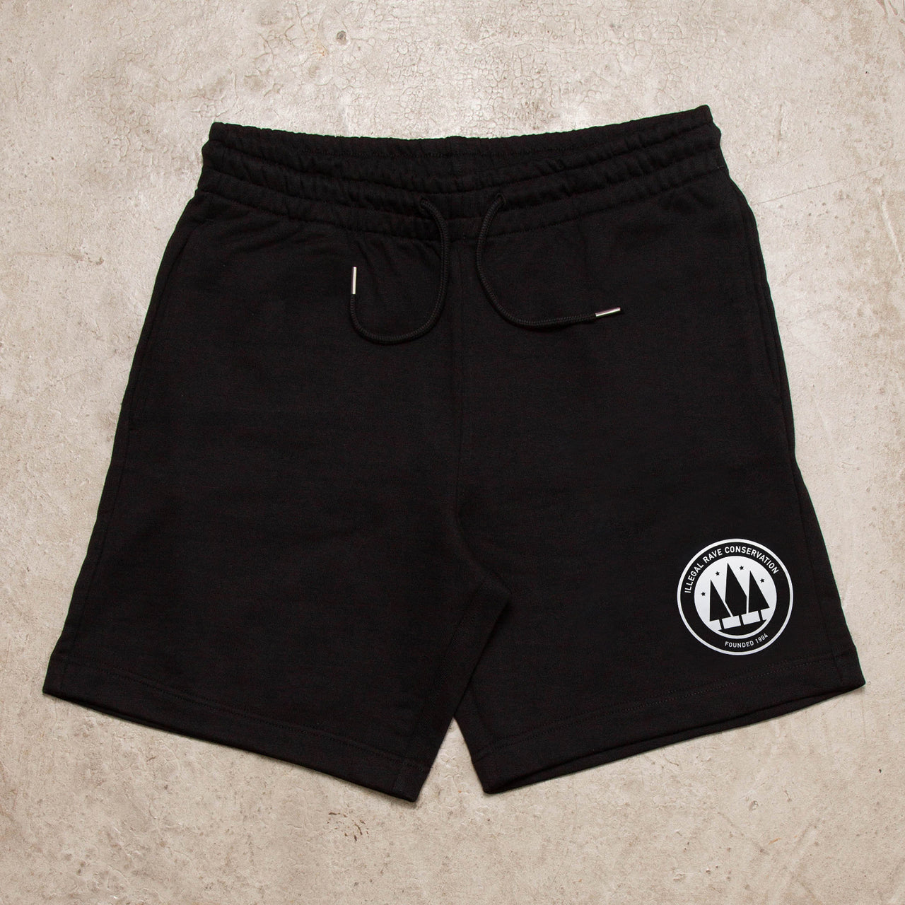 Illegal Rave Conservation - Heavyweight Jersey Shorts - Black