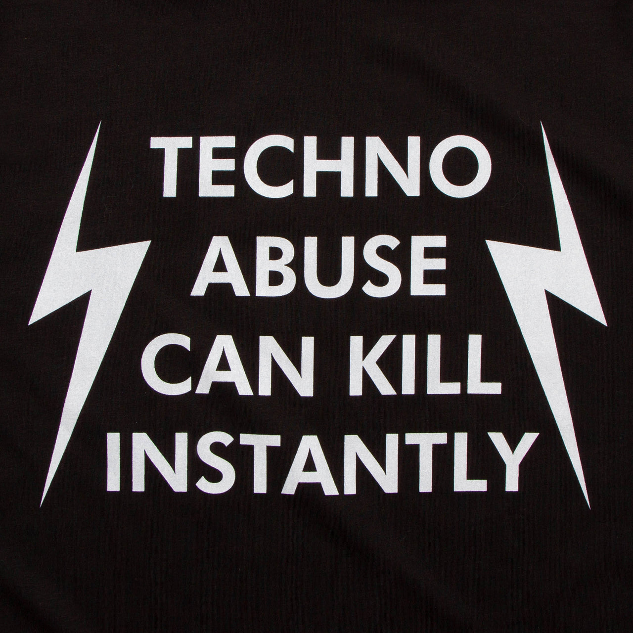 Techno Hazard Back Print - Tshirt - Black