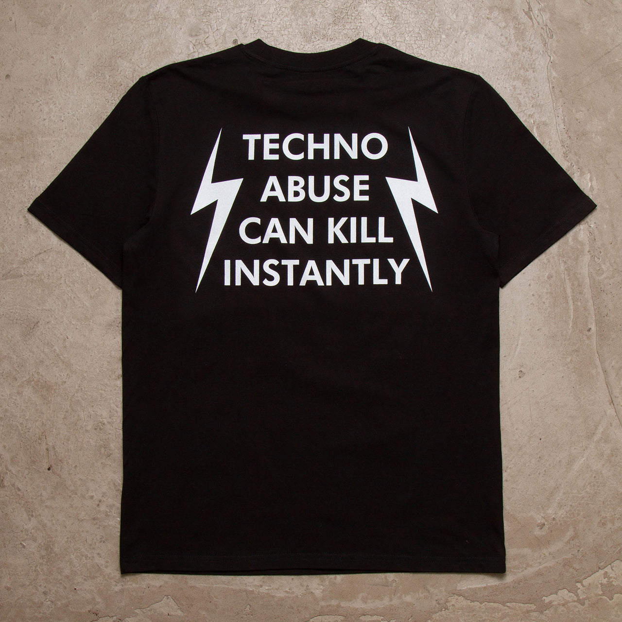 Techno Hazard Back Print - Tshirt - Black