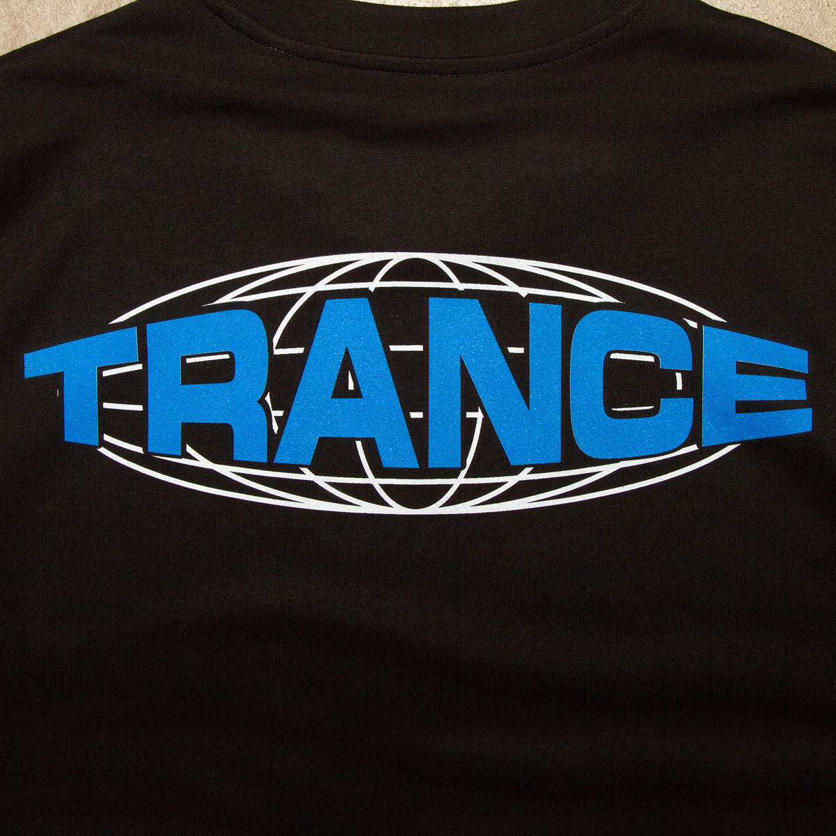Varsity Trance Back Print - Tshirt - Black