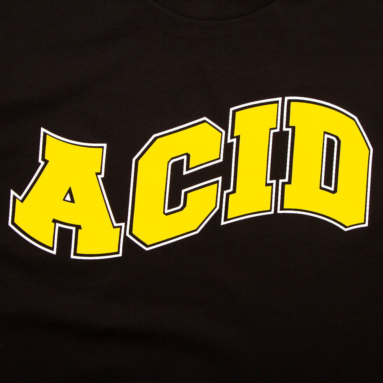 Acid Varsity Back Print - Tshirt - Black