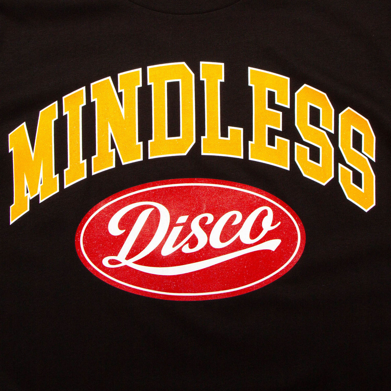 Varsity Mindless Disco Back Print - Tshirt - Black