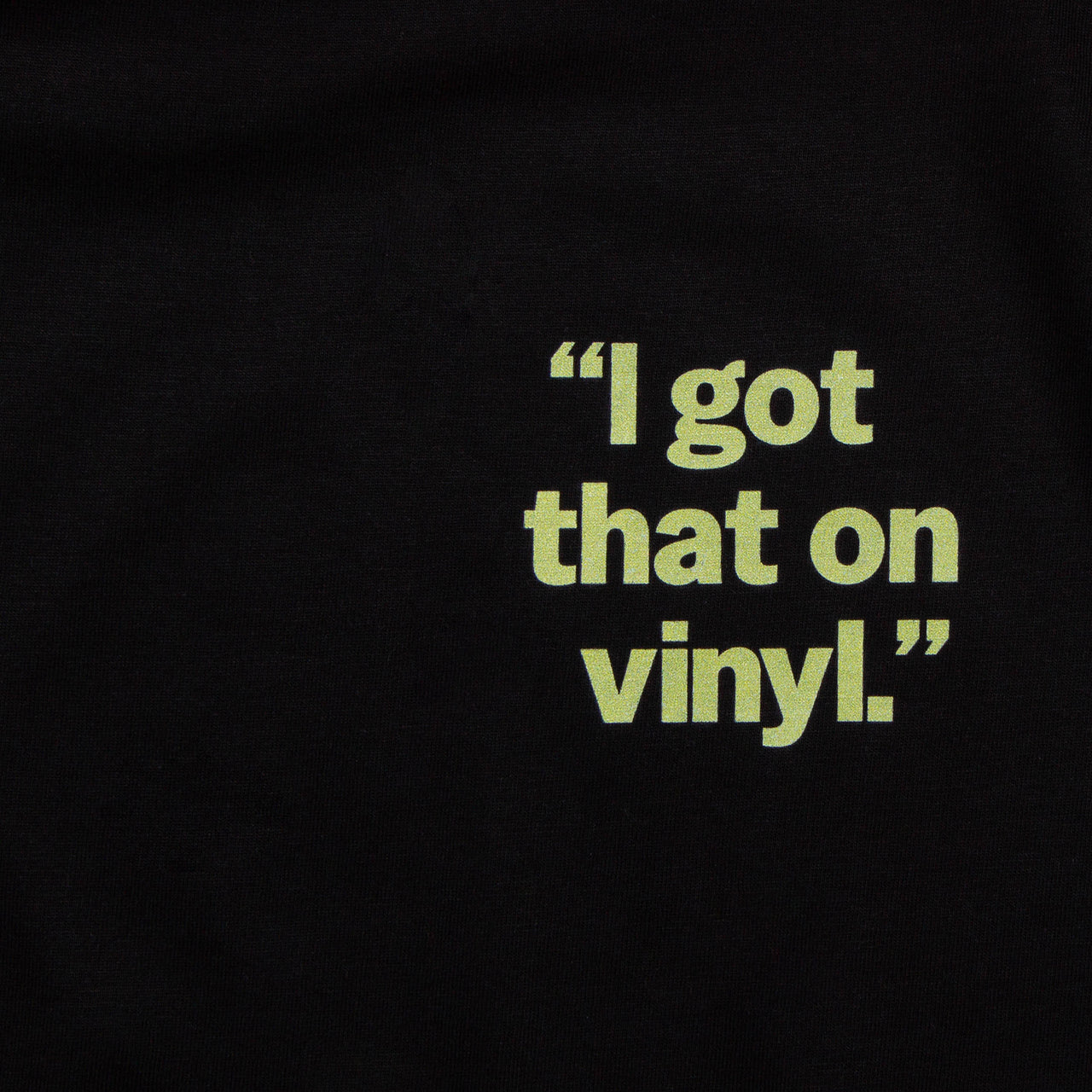 Crest I Got That Vinyl Green - Tshirt - Black