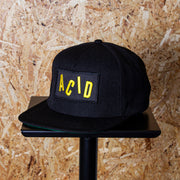 Acid Letter - Snapback - Black - Wasted Heroes